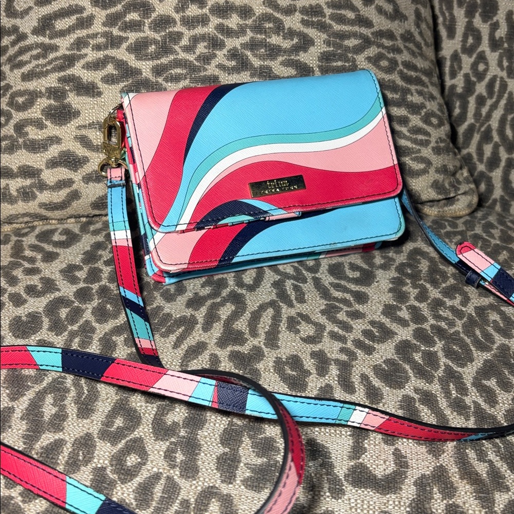 Trina Turk Multicolor Patterned Bag mini multi pocket crossbody vibrant bag